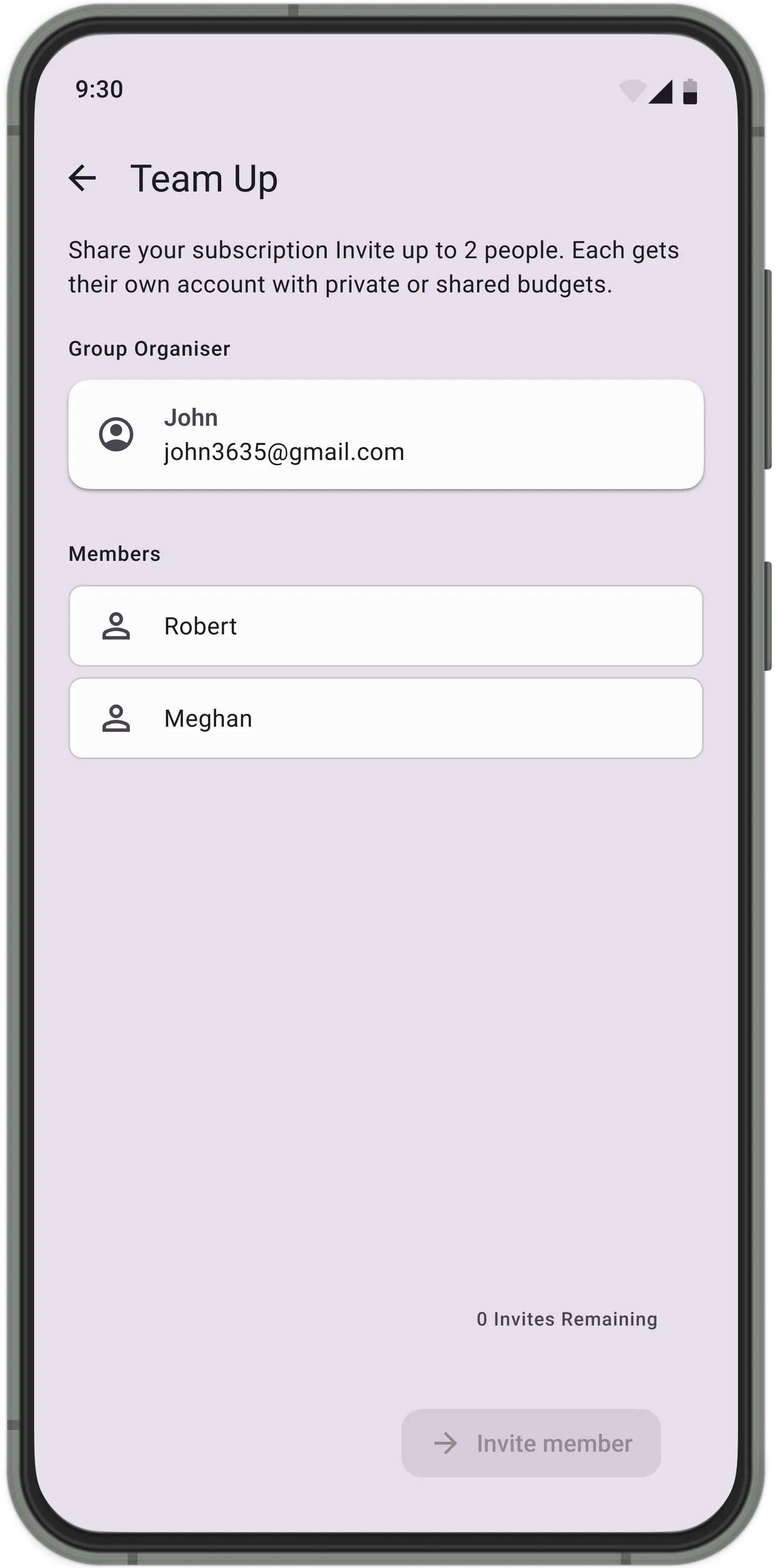 Dashboard in Best Budget app displaying monthly data summary,